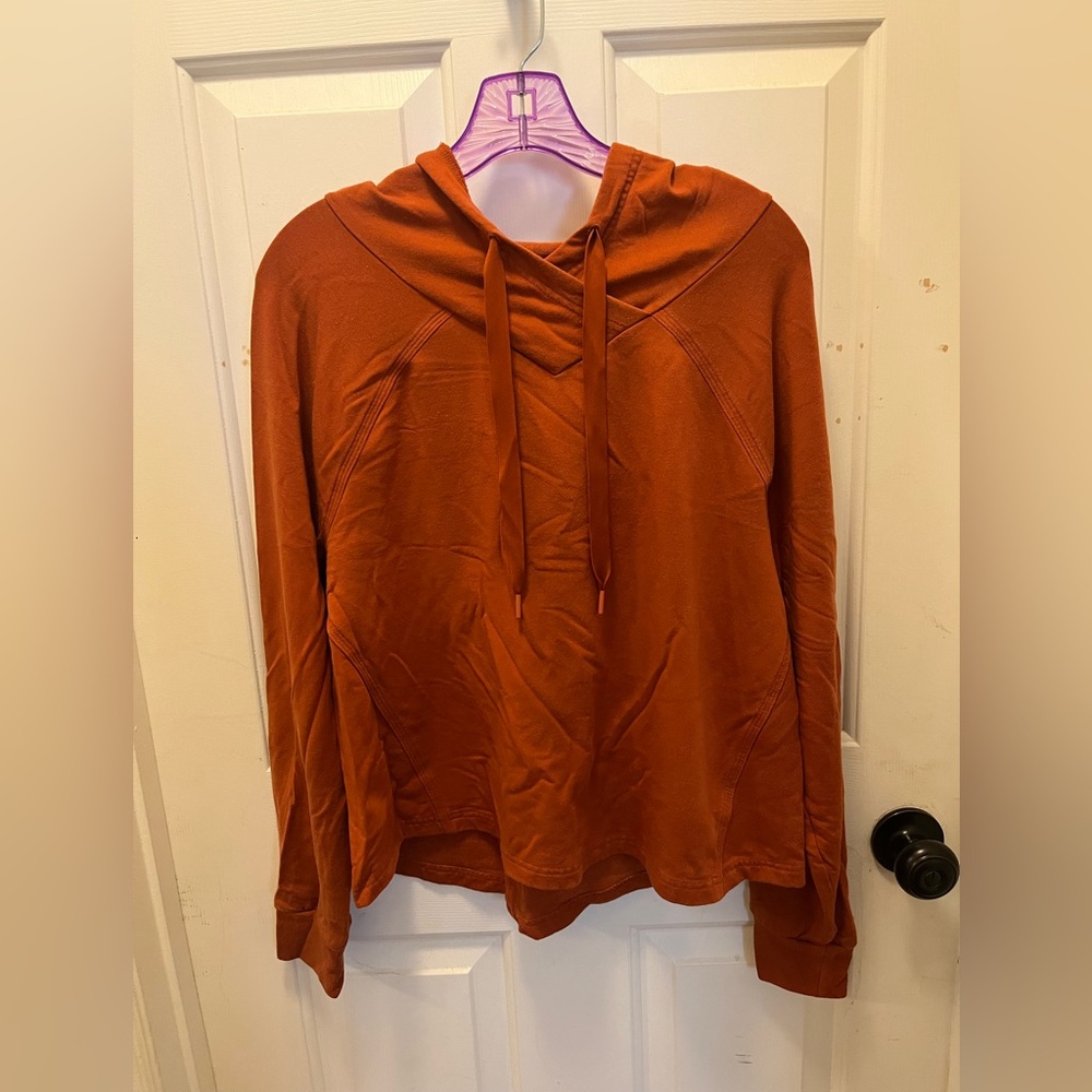 GUC Athleta L/S Hooded Sweatshirt - Orange - Sz Medium
